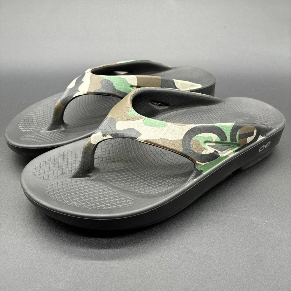 OOFOS OOriginal Camo Recovery Slide Sandals Men's 7 Women's 9 Unisex Comfort